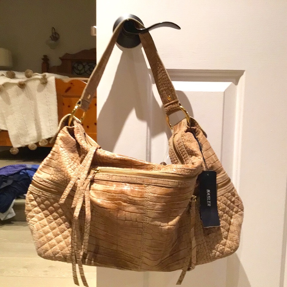 DUO of Genuine Leather European Handbags, Brand New, Tags On (purses)